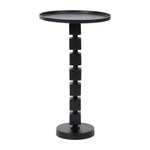 Sagebrook Home 18359-02 26" Aluminum Stacked Cube Accent Table, Black
