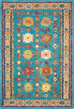 Nourison Vivid Transitional Teal Area Rug