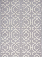 Nourison Joli Contemporary Grey/White Area Rug