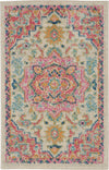 Nourison Passion Transitional Ivory/Pink Area Rug