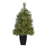 Nearly Natural T2283 3.5’ Artificial Christmas Tree with 50 Clear Lights