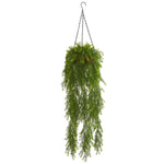 Nearly Natural 4299 3' Artificial Green Willow Plant in Hanging Basket