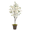 Nearly Natural T2535 6` Cherry Blossom Artificial Tree in Decorative Metal Pail