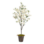 Nearly Natural T2535 6` Cherry Blossom Artificial Tree in Decorative Metal Pail