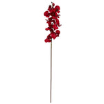 Nearly Natural 2177-S4 36" Artificial Red Christmas Phalaenopsis Orchid Flower, Set of 4