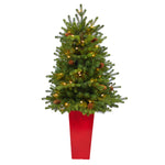 Nearly Natural T2290 3.5’ Artificial Christmas Tree with 50 Clear Lights