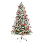 Nearly Natural T3033 6` Christmas Tree with 200 LED Lights, 50 LED 906 Bendable Branches