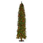 Nearly Natural T3508 7`Artificial Christmas Tree with 300 Multi-Color LED Lights