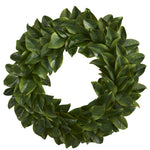 Nearly Natural 30`` Magnolia Artificial Wreath