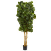 Nearly Natural 5488 7' Artificial Green Fiddle Leaf Fig Tree