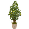 Nearly Natural 9327 4.5' Artificial Green Schefflera Tree in Farmhouse Planter