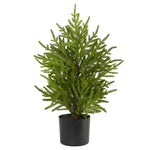Nearly Natural 2` Norfolk Island Pine ``Natural Look`` Artificial Tree in Decorative Planter