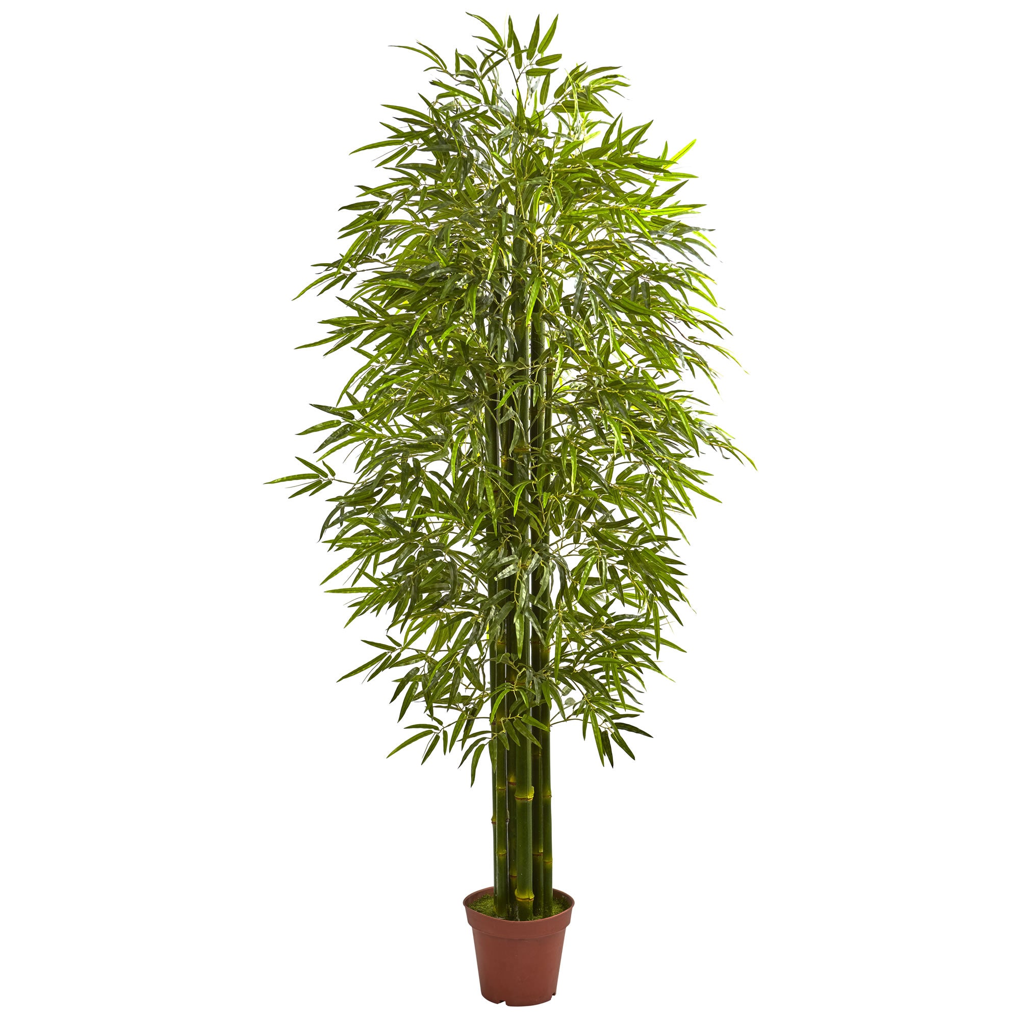 Nearly Natural 5433 7' Artificial Green Bamboo Tree, UV Resistant (Ind –  Uber Bazaar