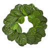 Nearly Natural 4358 30" Artificial Green Fiddle Leaf Wreath