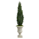 Nearly Natural T2472 5` Cedar Artificial Tree in Sand Finished Urn