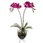 Nearly Natural 4831 Artificial Double Pink Phalaenopsis Elegance Arrangement