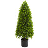 Nearly Natural 9139 3' Artificial Green Eucalyptus Topiary Tree, (Indoor/Outdoor)