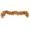 Nearly Natural W1300 6` Holiday Christmas Golden Garland with Ornaments