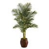 Nearly Natural T2224 5.5’ Golden Cane Artificial Palm Tree in Decorative Planter