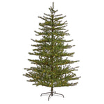 Nearly Natural 7` Vancouver Mountain Pine Artificial Christmas Tree with 450 Clear Lights and 1762 Bendable Branches