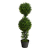 Nearly Natural T2022 34" Boxwood Double Ball Topiary Artificial Trees