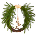 Nearly Natural W1276 24`` Holiday Christmas Pine and Hanging Bells Wreath