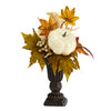 Nearly Natural A1779 13`` Fall Pumpkin and Berries Artificial Autumn Arrangement