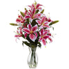 Nearly Natural 1359 Rubrum Lily Arrangement