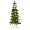 Nearly Natural 6.5` Big Sky Spruce Artificial Christmas Tree with 200 Clear Warm (Multifunction) LED Lights and 265 Bendable Branches