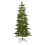 Nearly Natural 6.5` Big Sky Spruce Artificial Christmas Tree with 200 Clear Warm (Multifunction) LED Lights and 265 Bendable Branches