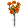 Nearly Natural Zinnia Artificial Arrangement