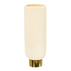 Nearly Natural 0758-S1 12.75” Elegance Ceramic Cylinder Vase with Gold Accents