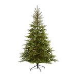 Nearly Natural 7` North Carolina Spruce Artificial Christmas Tree with 931 Bendable Branches