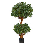 Nearly Natural T1530 3` Sweet Bay Double Ball Topiary Artificial Trees