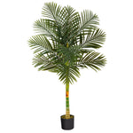 Nearly Natural T1838 5` Single Stalk Golden Cane Artificial Palm Trees