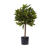 Nearly Natural 5464 2' Artificial Green Sweet Bay Mini Ball Topiary