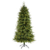 Nearly Natural 6.5` Vancouver Fir ``Natural Look`` Artificial Christmas Tree with 400 Clear LED Lights and 2158 Bendable Branches