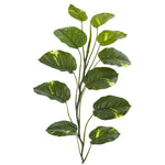 Nearly Natural 4357-S6 4' Artificial Green Large Leaf Pothos Vinning Plant, (Set of 4)