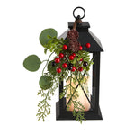Nearly Natural A1858 12`` Artificial Christmas Arrangement with LED Candle