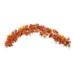 Nearly Natural W1222 6` Pumpkin, Gourd and Berry Artificial Fall Garland