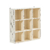 Nearly Natural 7039 16" White Decorative Wall Organizer or Planter