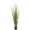 Nearly Natural 6829 4' Artificial Green Grass & Bamboo Plant in Planter