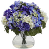 Nearly Natural Hydrangea w/Large Vase