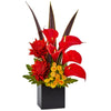 Nearly Natural 1486 Tropical & Calla Mixed Arrangement