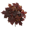 Nearly Natural 18`` Autumn Maple Leaf Artificial Flower (Set of 2)