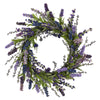 Nearly Natural 20`` Lavender Wreath