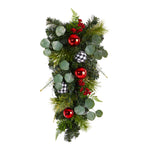 Nearly Natural W1265 26`` Holiday Christmas Greenery Ornament Artificial Swag