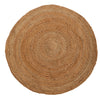 Nearly Natural D1011 4` x 4` Hand Braided Boho Jute Round Rug