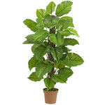 Nearly Natural 52`` Large Leaf Philodendron Silk Plant(Real Touch)
