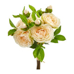 Nearly Natural 11`` Camellia Artificial Flower Bouquet (Set of 4)